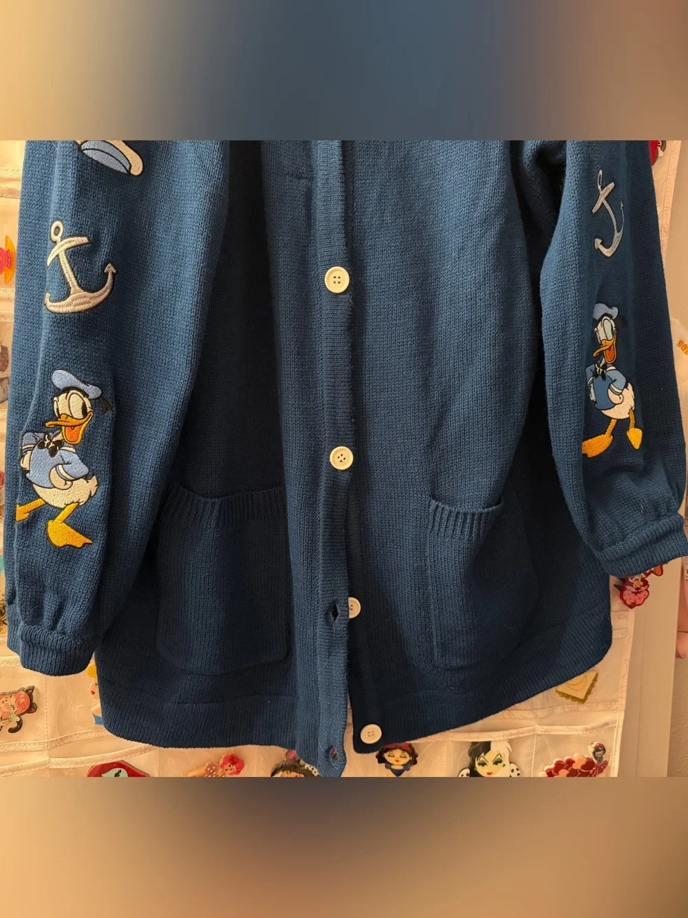 Disney Donald Duck Embroidered Cardigan Plus Size 2X
